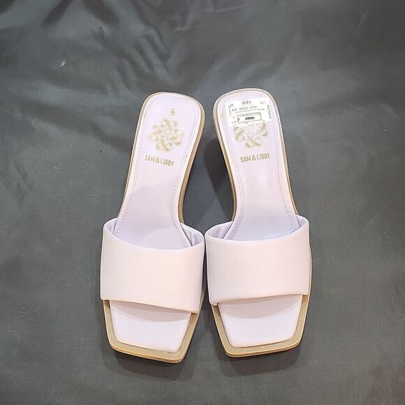 BRAND NEW SAM &LIBBY OPEN SQUARE TOE ROUND HEEL SANDAL - Picture 2 of 15